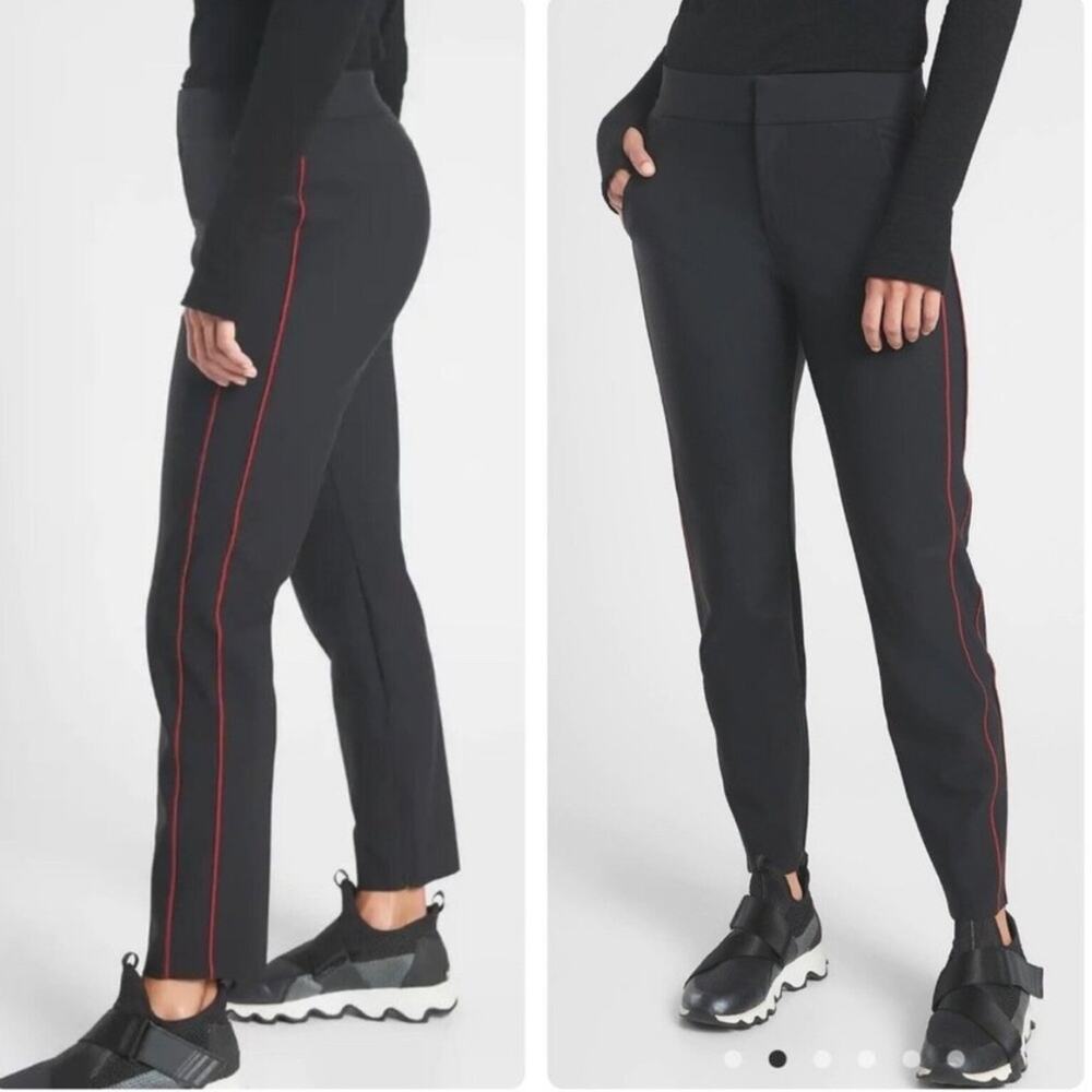 Athleta Stellar Novelty Trouser in Black.